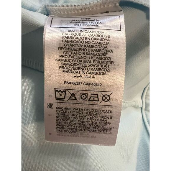 NWT $80 Adidas Gender Neutral Contempo Light Blue Wrap Skirt Tennis, Pickle Ball - Picture 13 of 15